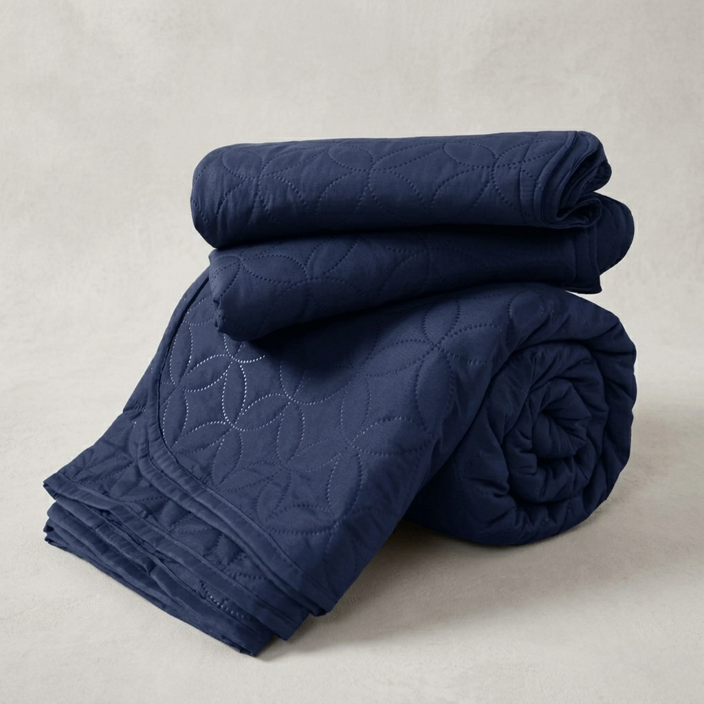 Luxury Quilted Bedspread Set Soft Microfiber Coverlet All Season Bedding Shams